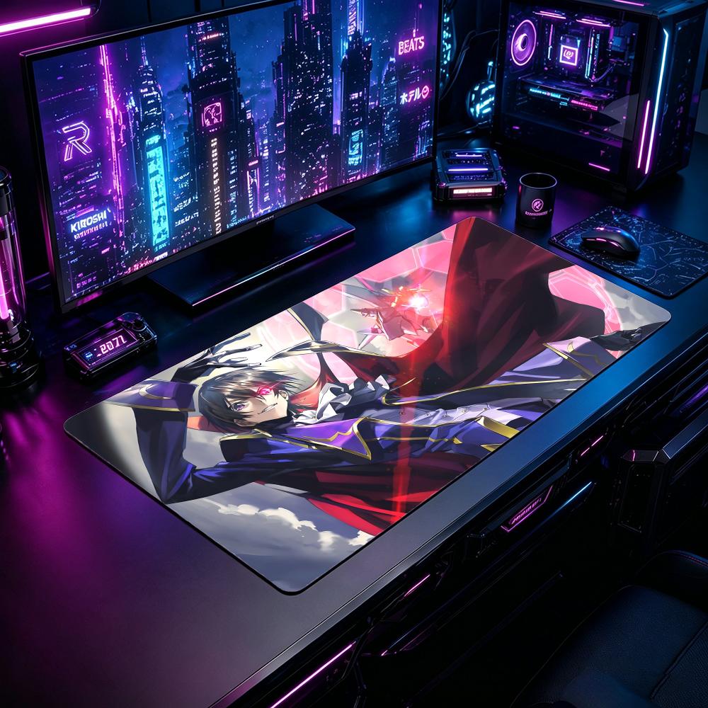 Desk Setup Pc And Laptop - Gaming Mouse Pad CCode Geass Mouse