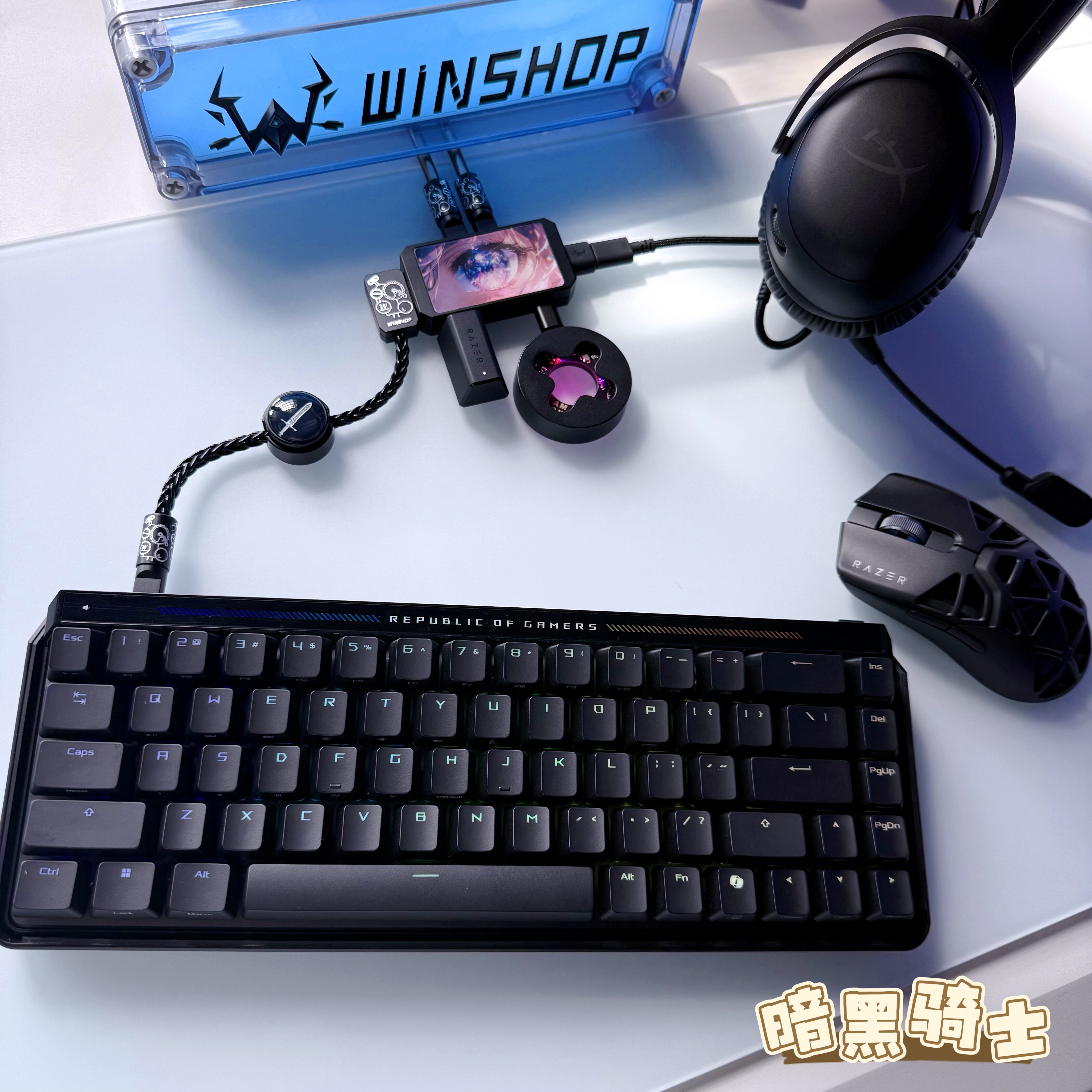 Desk Setup Usb Hub - WINSHOP Esports USB HUB 2-in-1 To