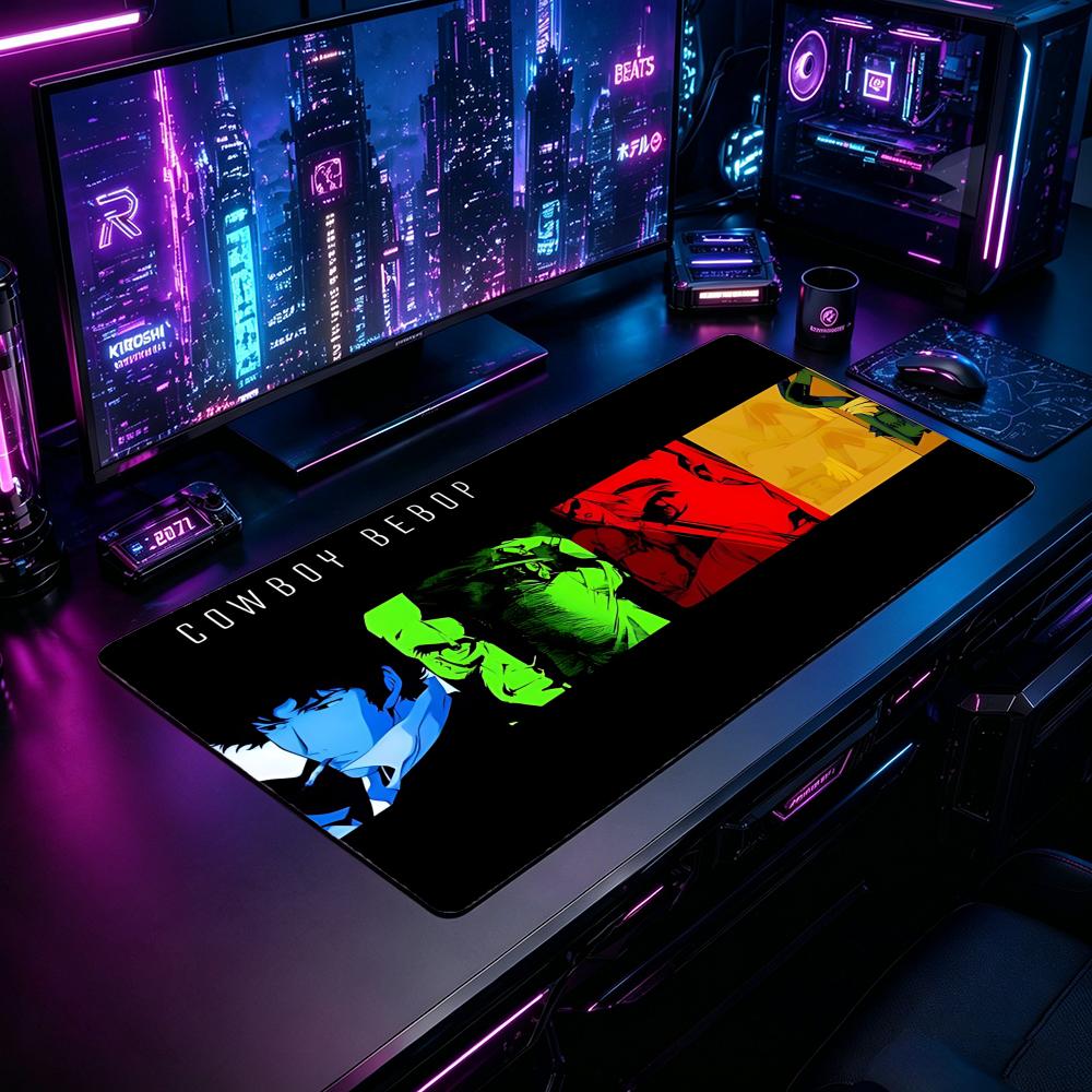 Desk Setup Pc And Laptop - Gaming Mouse Pad CCowboy Bebop Mouse