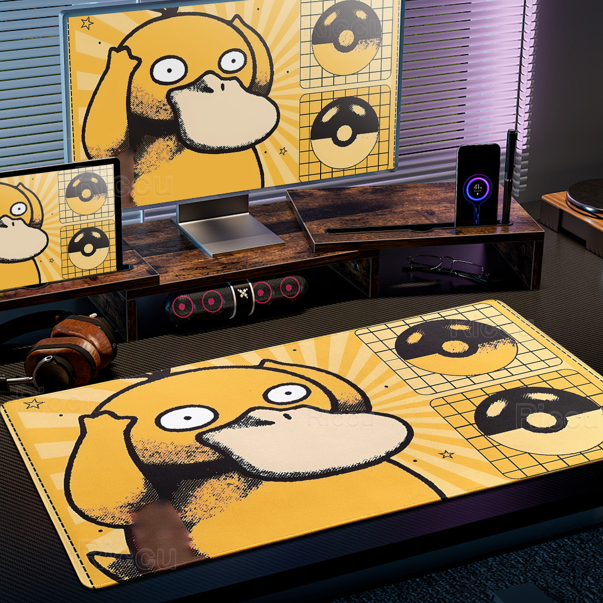 Desk Setup Pc And Laptop - Cartoon Pokémon Mouse Pad Non-slip HD