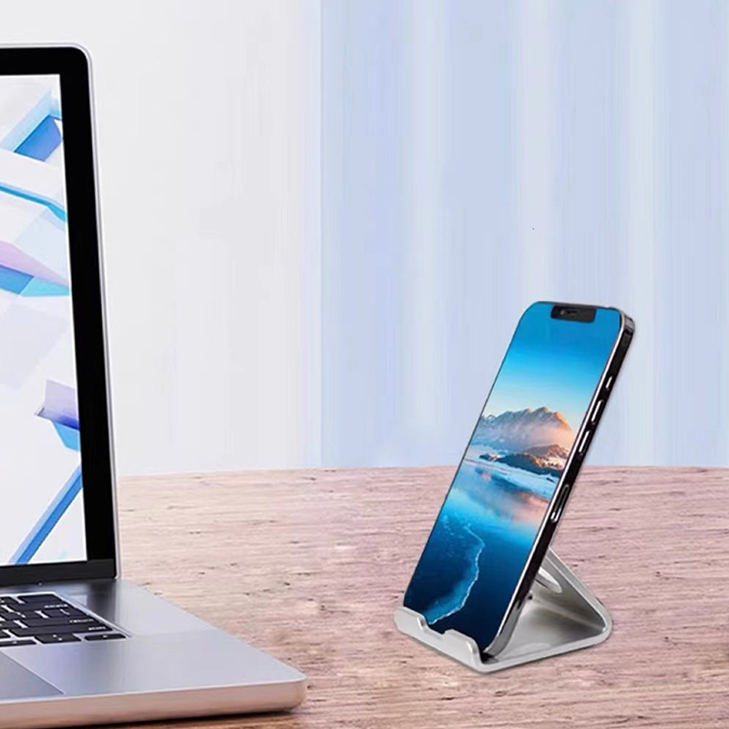 Desk Setup Stand - Metal Desktop Mobile Phone Stand For