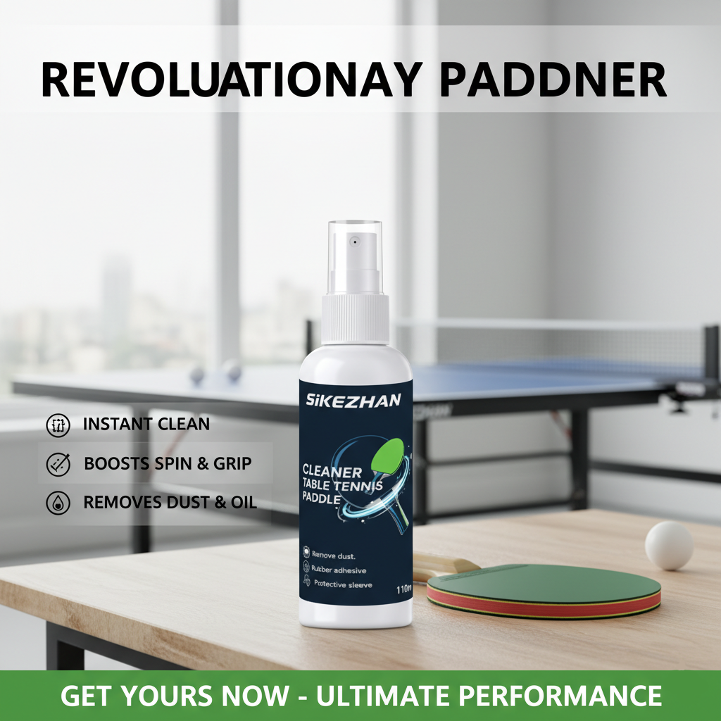 Desk Setup Clean - Ping Pong Paddle Cleaner Spray Table