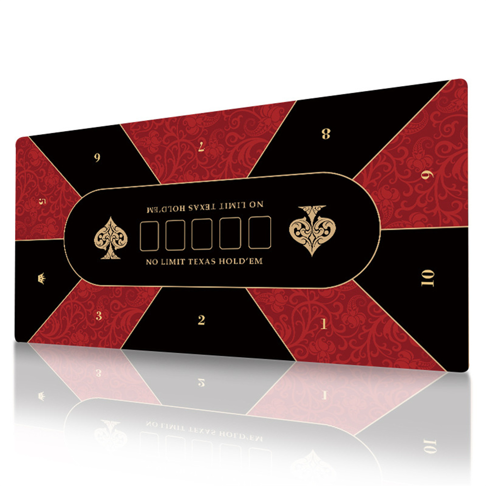 Rubber Mat Desk - Texas Hold'em Poker Tablecloth Poker Topper