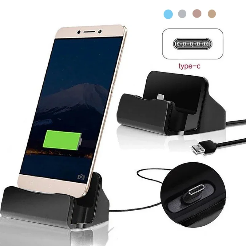 Desk Setup Stand - Type C USB Dock Charger Phone