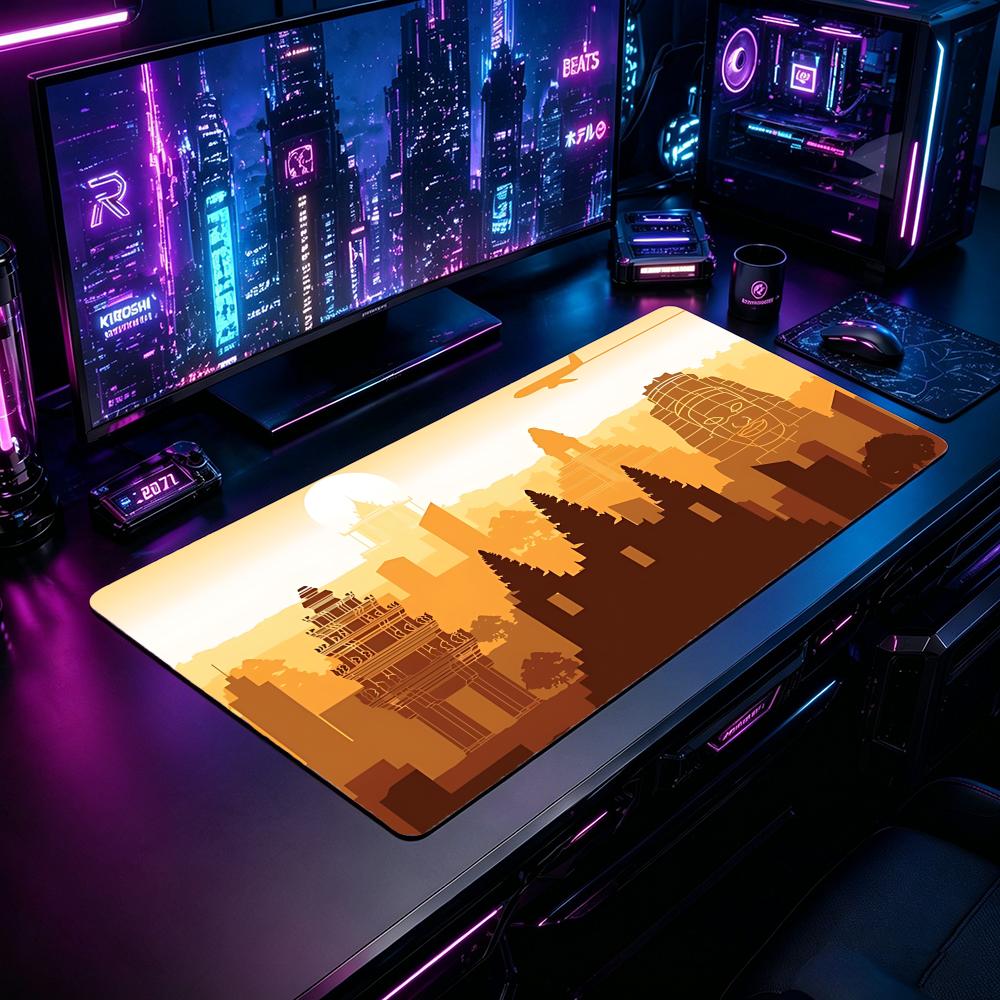 Desk Setup Pc And Laptop - Art AAngkor Wates Gaming Mouse Pad