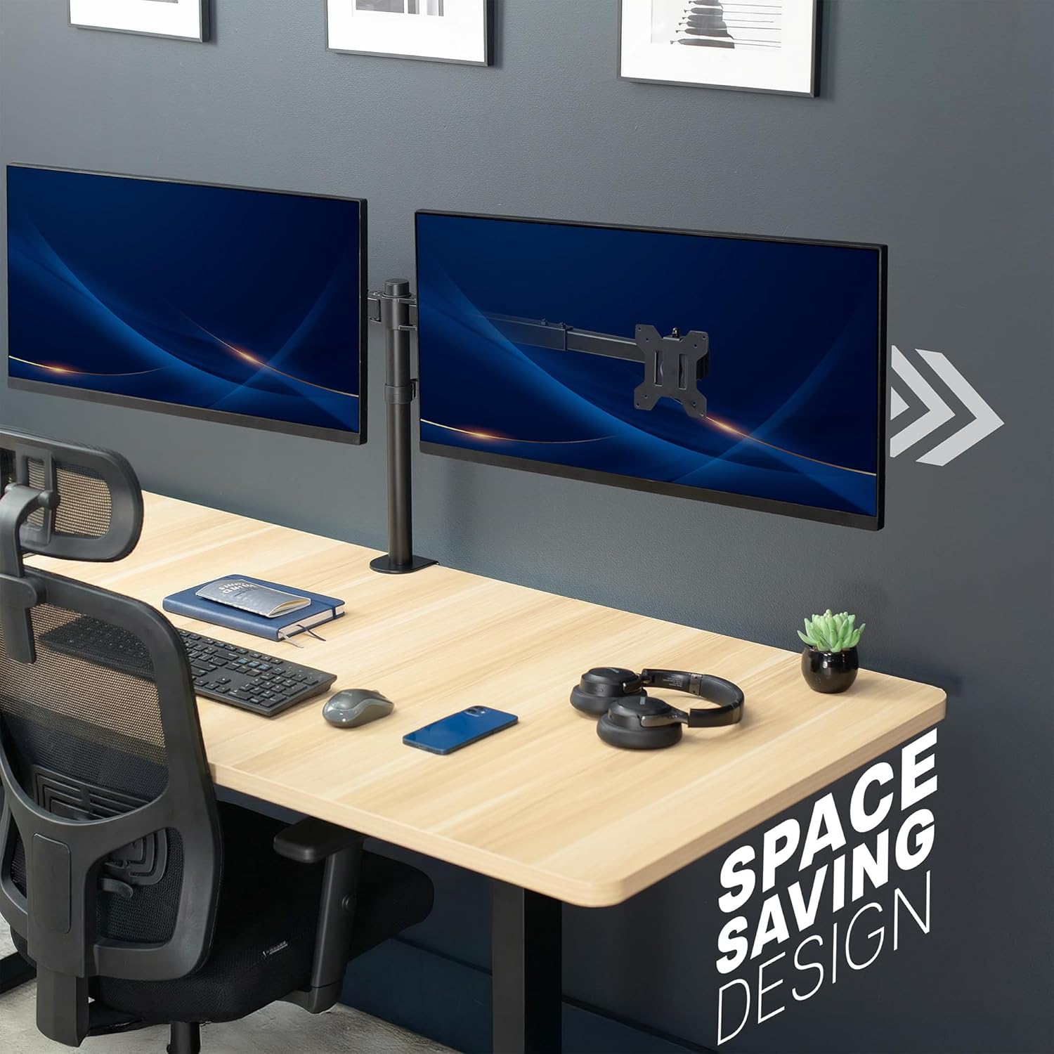 Dual Monitor Desk Mount for 27 - Desk Setup Reference 리뷰 및 가격