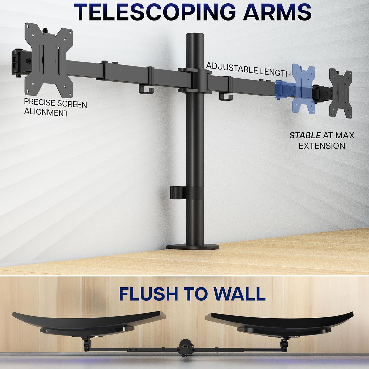 Dual Monitor Desk Mount for 27 - Desk Setup Reference 리뷰 및 가격
