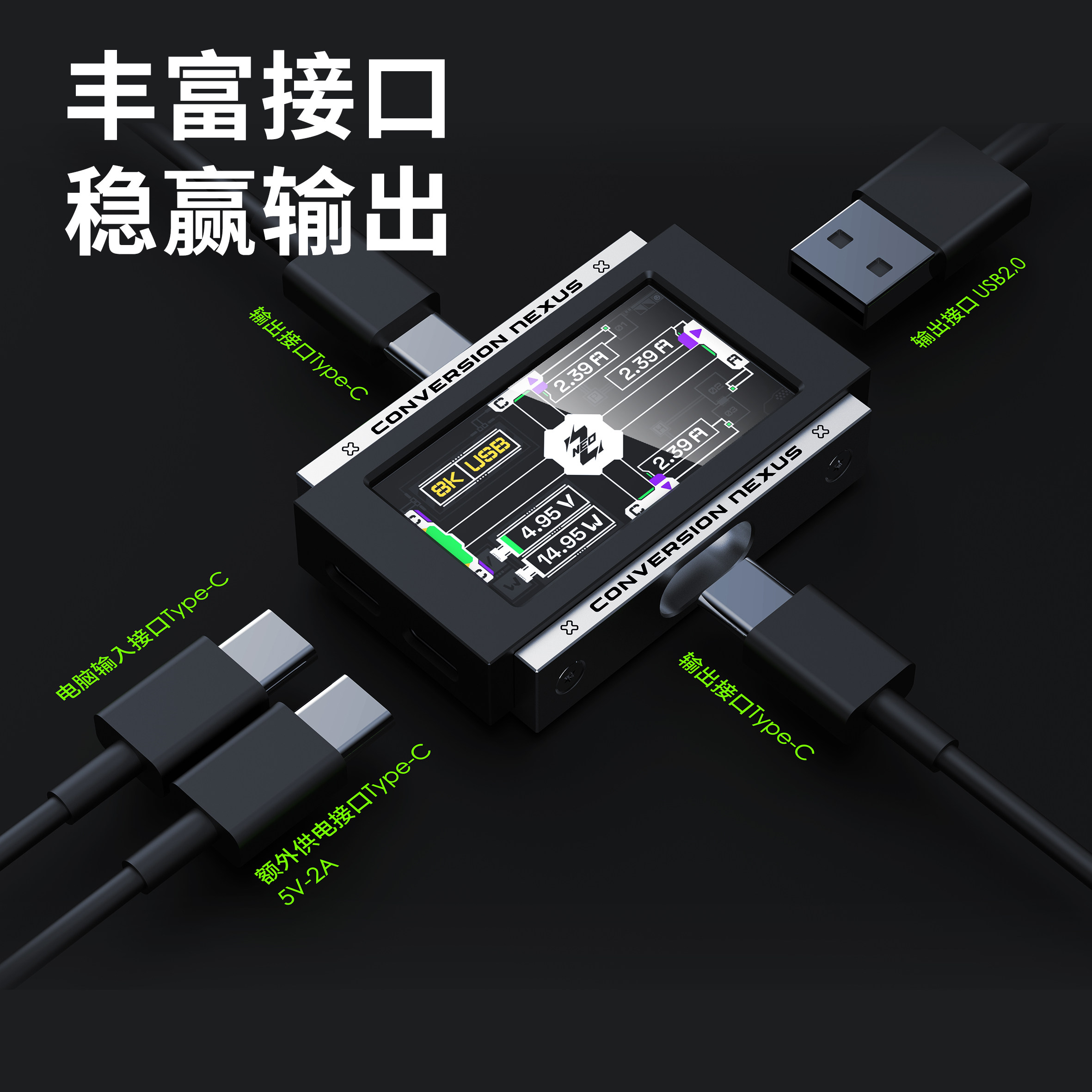 2-in-3-out Gaming USB Hub Inde - Desk Setup Usb Hub 리뷰 및 가격