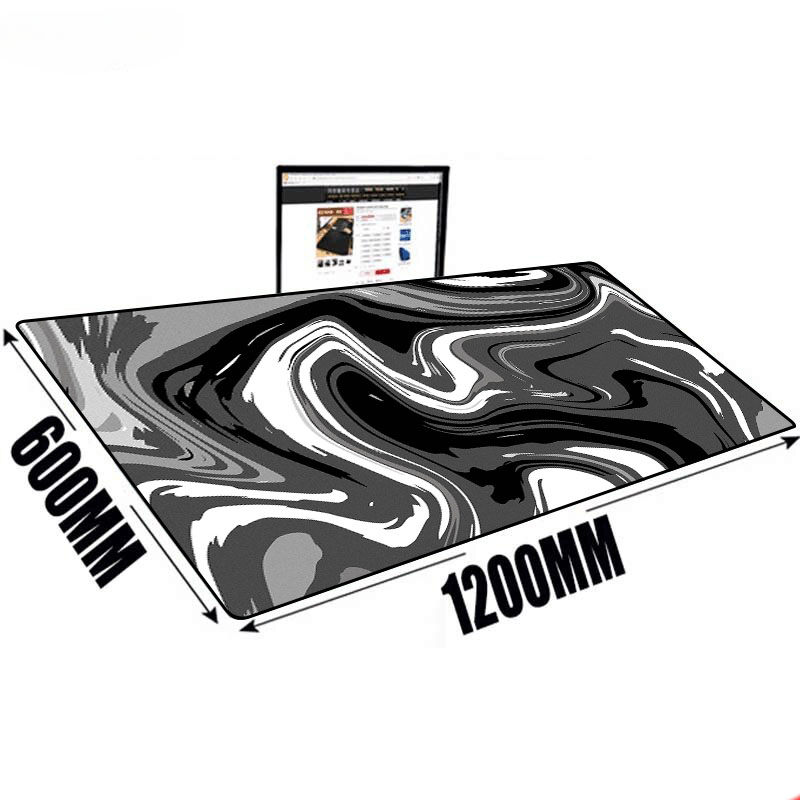Large Mat Mouse Pad Fluid Art  - Desk Setup Pc And Laptop 리뷰 및 가격
