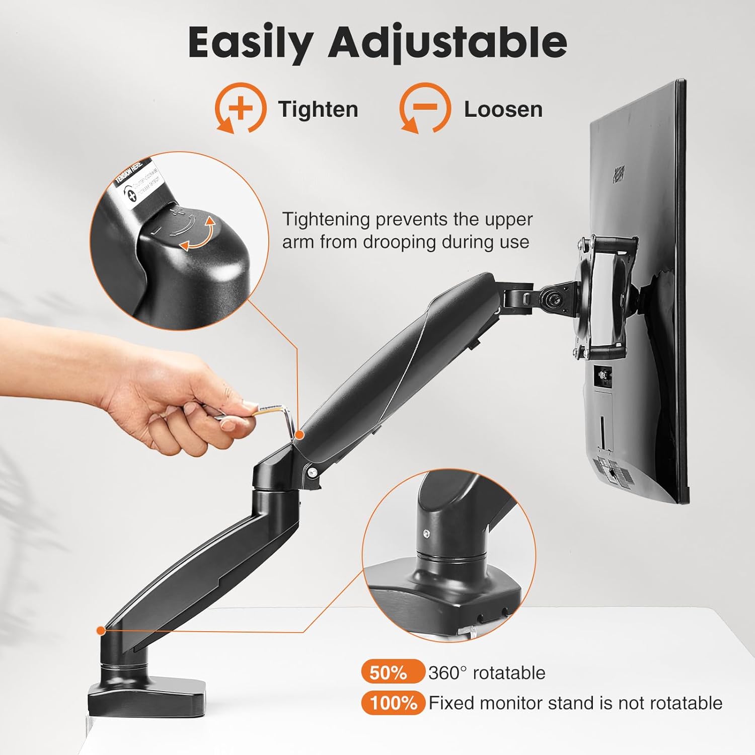 Adjustable Monitor Arm Stand f - Desk Setup Reference 리뷰 및 가격