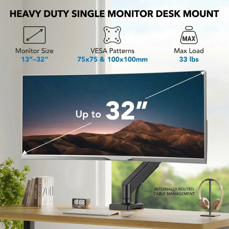 Heavy Duty Monitor Arm Bracket - Desk Setup Tech 리뷰 및 가격