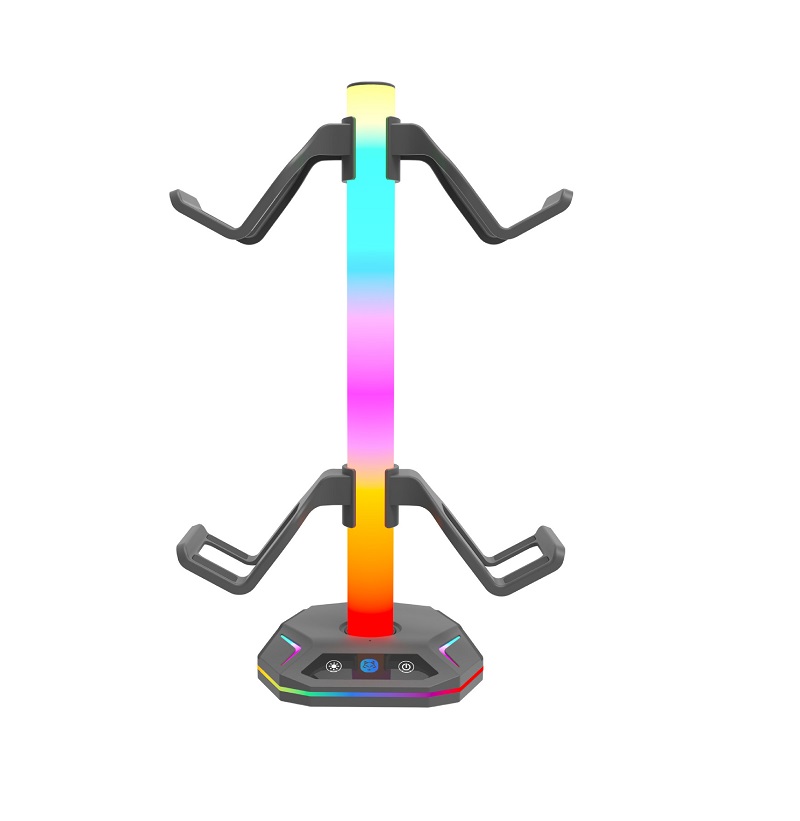 RGB Gaming Headset Stand with  - Desk Setup Usb Hub 리뷰 및 가격