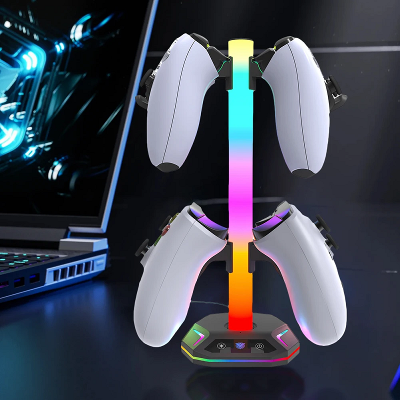 RGB Gaming Headset Stand with  - Desk Setup Usb Hub 리뷰 및 가격