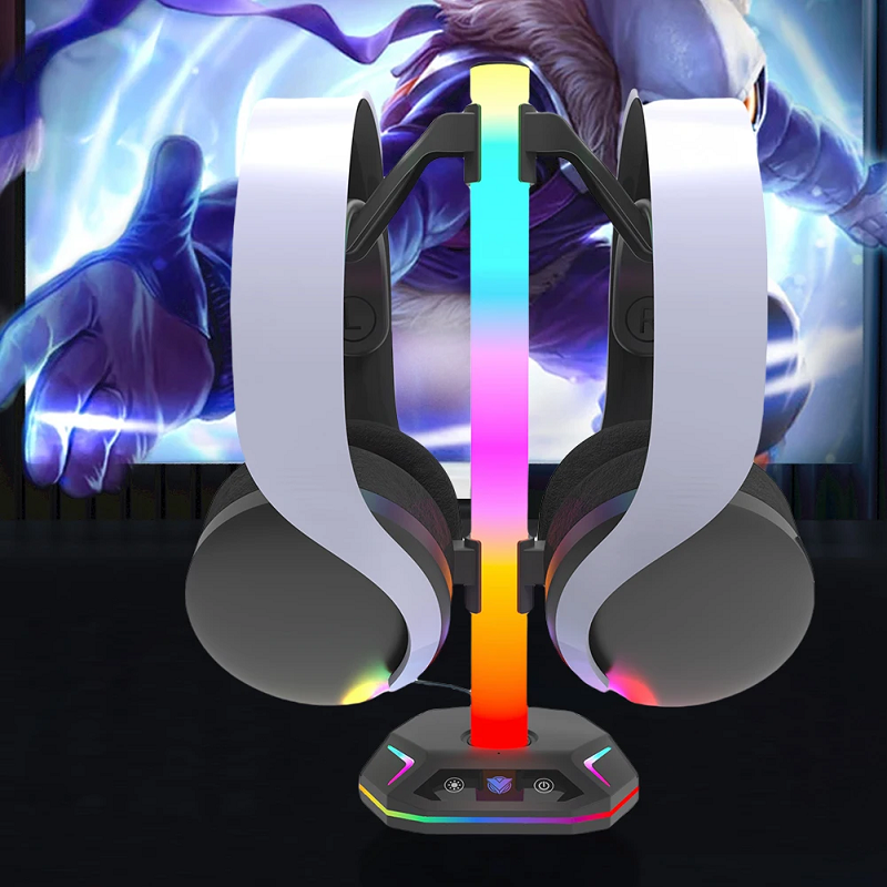RGB Gaming Headset Stand with  - Desk Setup Usb Hub 리뷰 및 가격