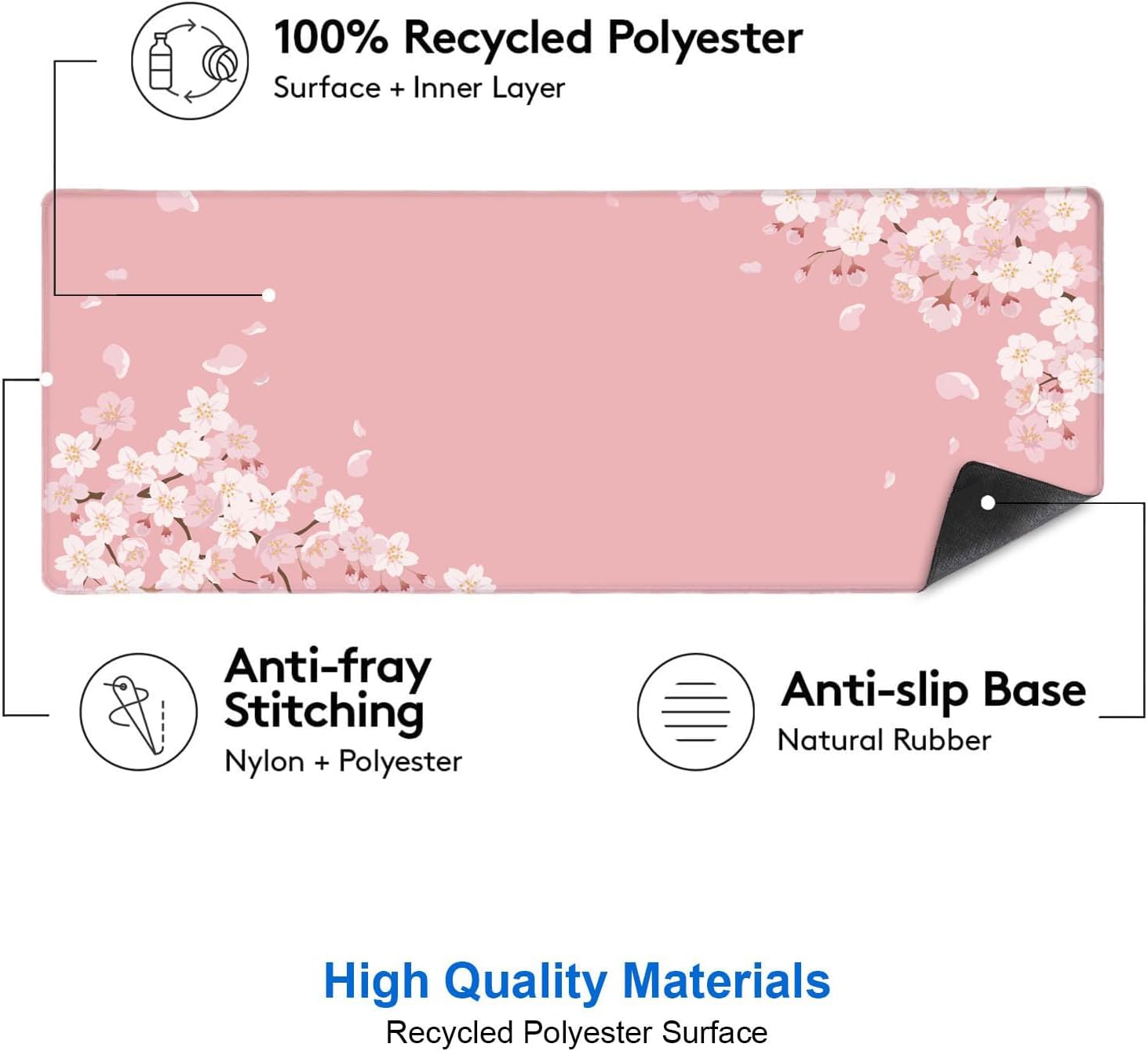Japanese Cherry Blossom Desk M - Rubber Mat Desk 리뷰 및 가격