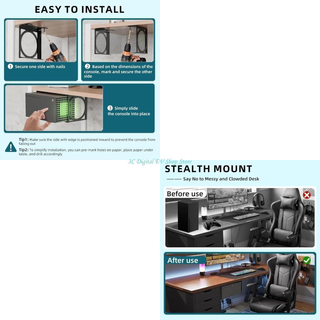 E74D Metal Under Desk Organize - Gaming Desk Setup Xbox 리뷰 및 가격