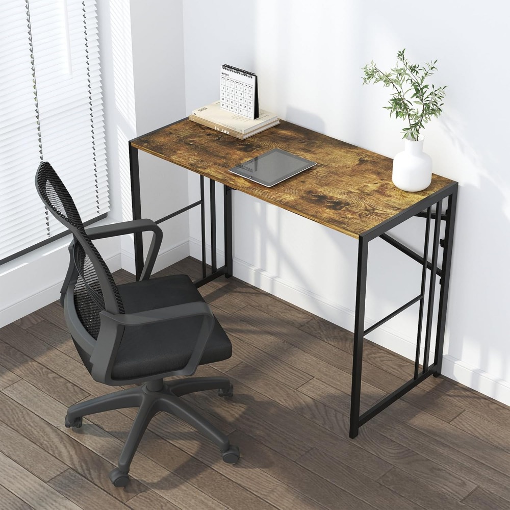 Compact 35-Inch Folding Desk f - Desk Setup For Small Space 리뷰 및 가격