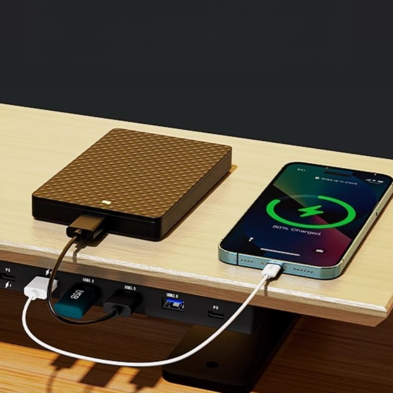 Solid Wood Gaming Desk Top wit - Desk Setup Usb Hub 리뷰 및 가격