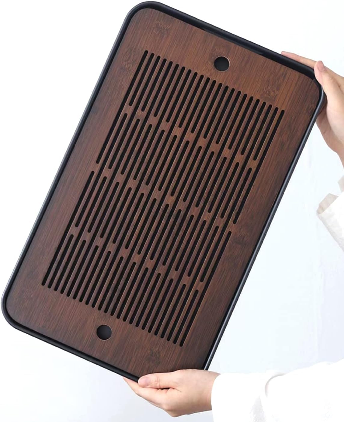 Natural Bamboo Tea Tray with H - Desk Setup Clean 리뷰 및 가격