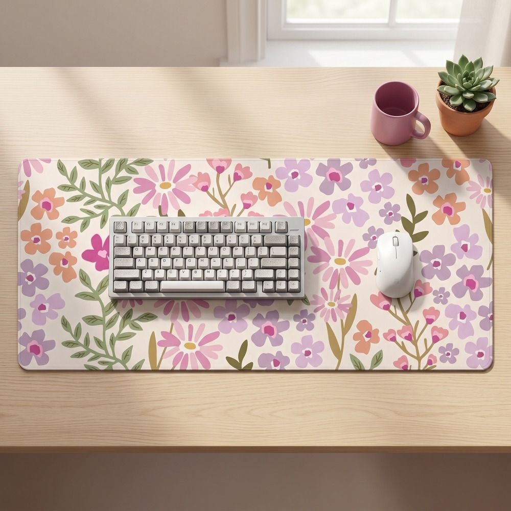 Desk Mat Large Floral Desk Pad - Rubber Mat Desk 리뷰 및 가격