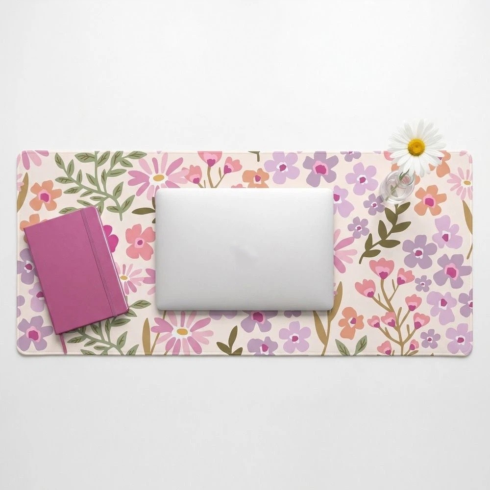 Desk Mat Large Floral Desk Pad - Rubber Mat Desk 리뷰 및 가격