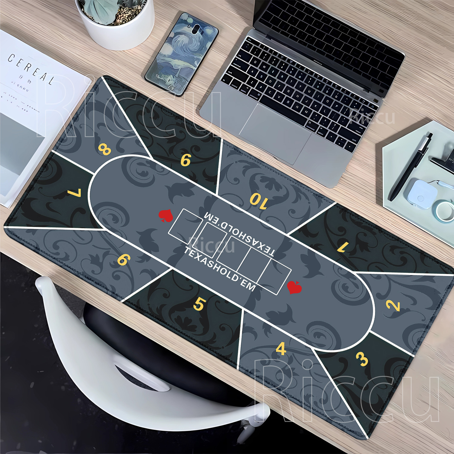 Mousepad Texas Hold’em poker R - Rubber Mat Desk 리뷰 및 가격