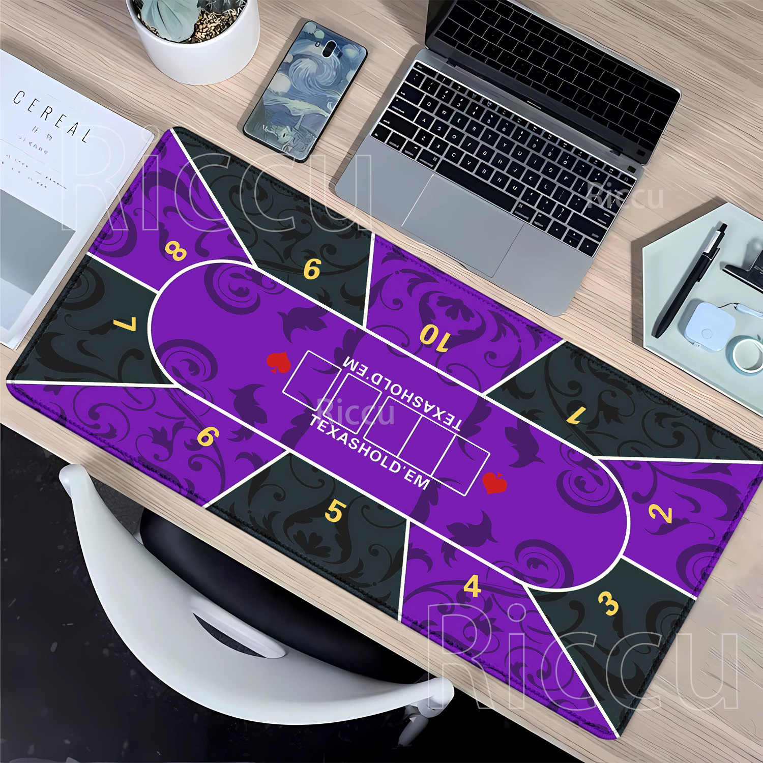 Mousepad Texas Hold’em poker R - Rubber Mat Desk 리뷰 및 가격